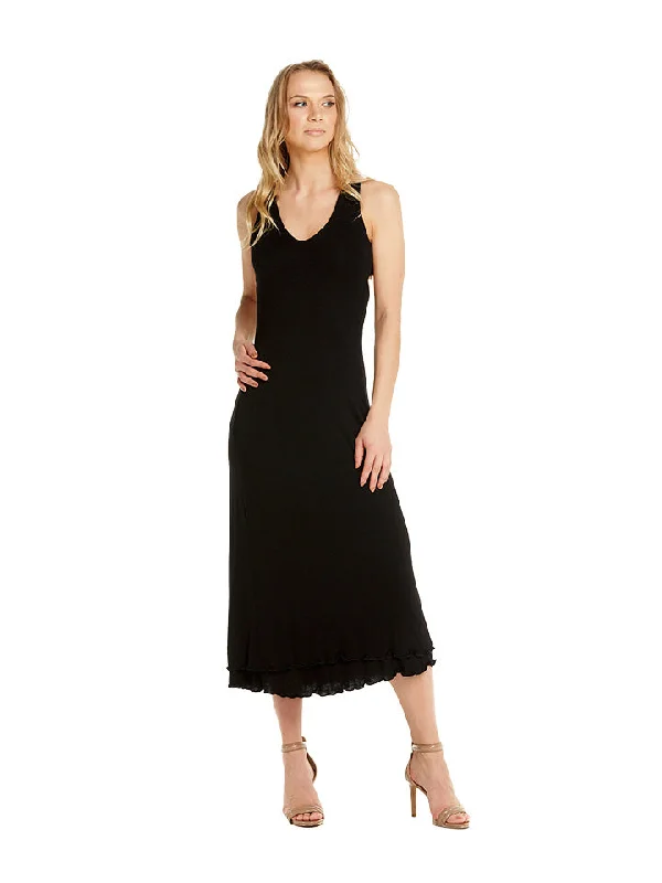 V-neck wrap midi dress-Malani Midi