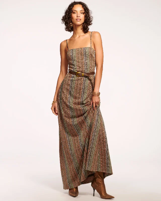 halter neck maxi dress-Walker Sleeveless Maxi Dress