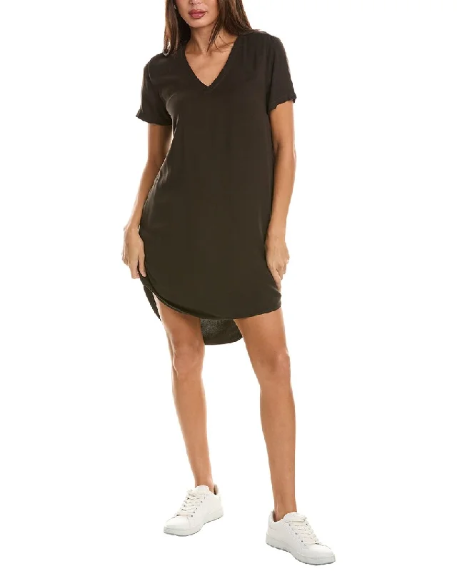 ribbed mini dress-Bella Dahl V Neck Mini Dress