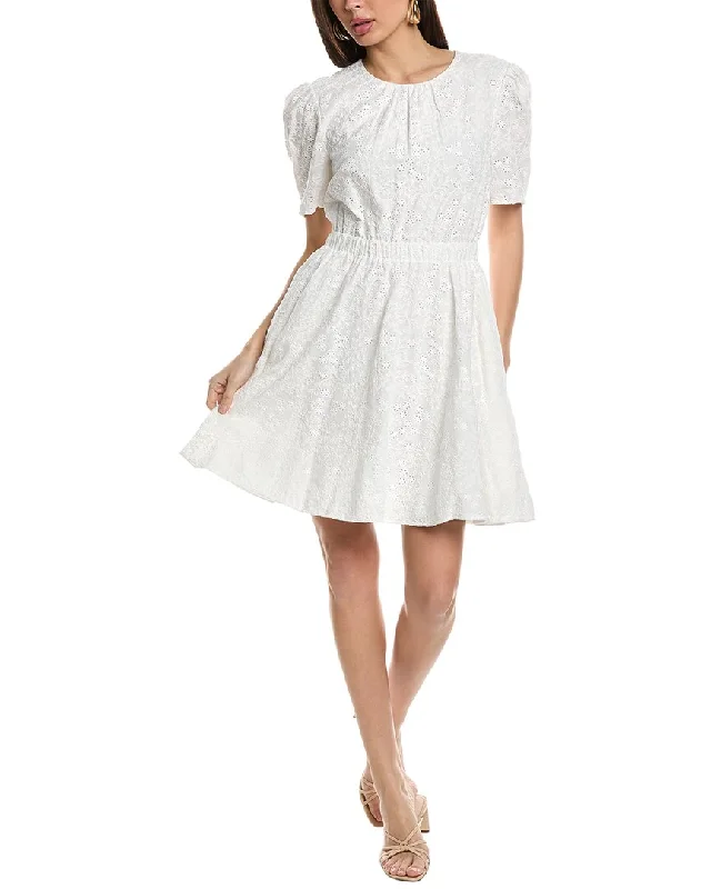 anniversary mini dress-Jason Wu Eyelet Mini Dress