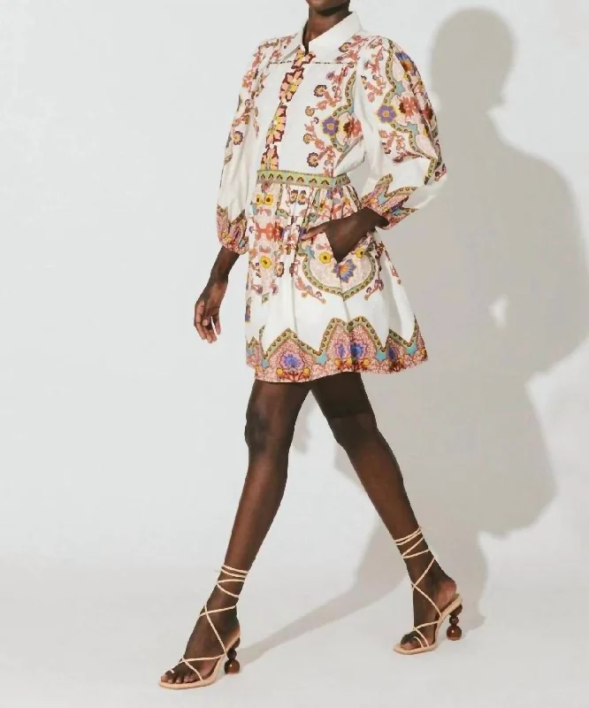 chic mini dress-Leigh Mini Dress In Lagos Print