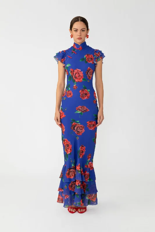 tropical print maxi dress-Gemma Rosa Maxi Dress