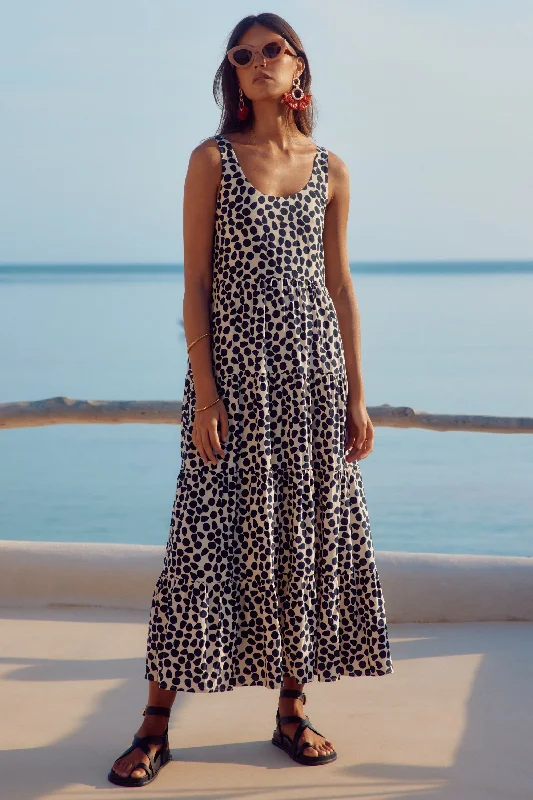 cowl neck maxi dress-Winifred Maxi Dress In Formentera