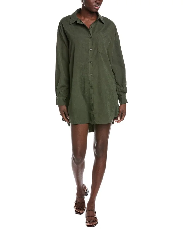 beach mini dress-Sage the Label Dominique Oversized Shirtdress