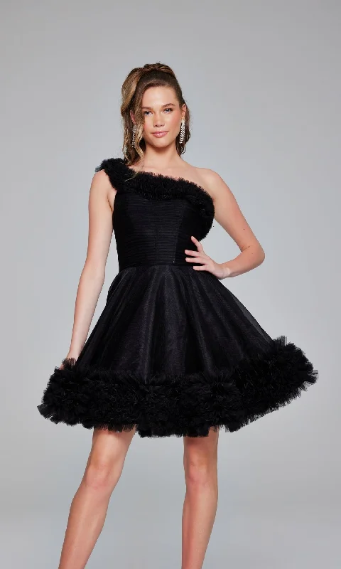 sleeveless cocktail dress-Jovani Short Party Dress 39665