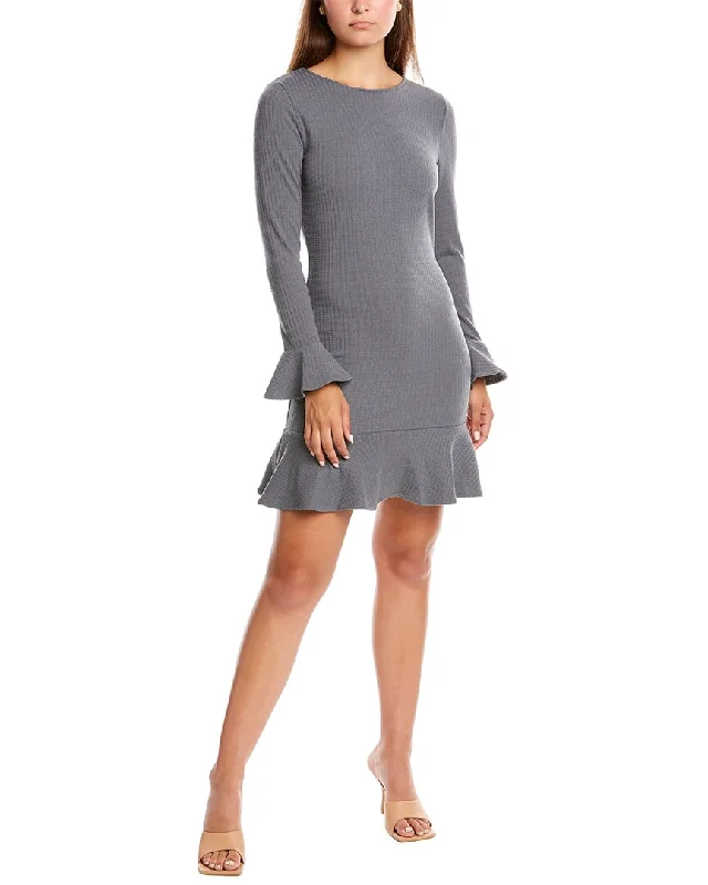 Valentine's Day mini dress-Honey & Beau Love To Be Free Knit Mini Dress