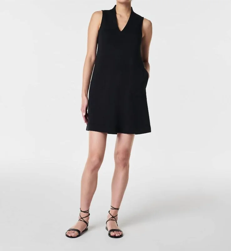 white mini dress-Airessentials Mini Dress In Black