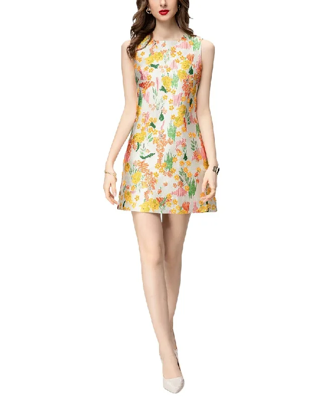 abstract print mini dress-BURRYCO Mini Dress