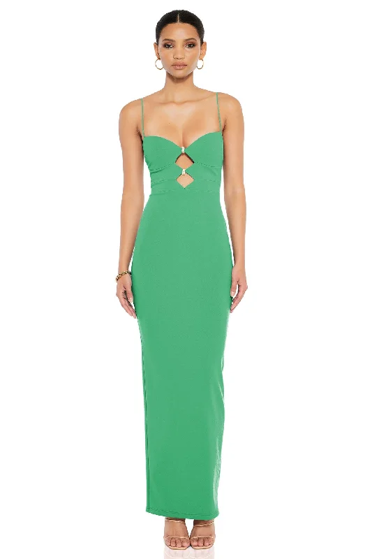 bohemian maxi dress-Nookie Muse Maxi Dress - Verde