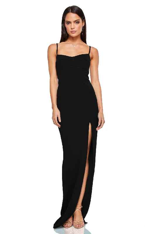 sleeveless summer maxi dress-Nookie Maia Maxi Dress - Black