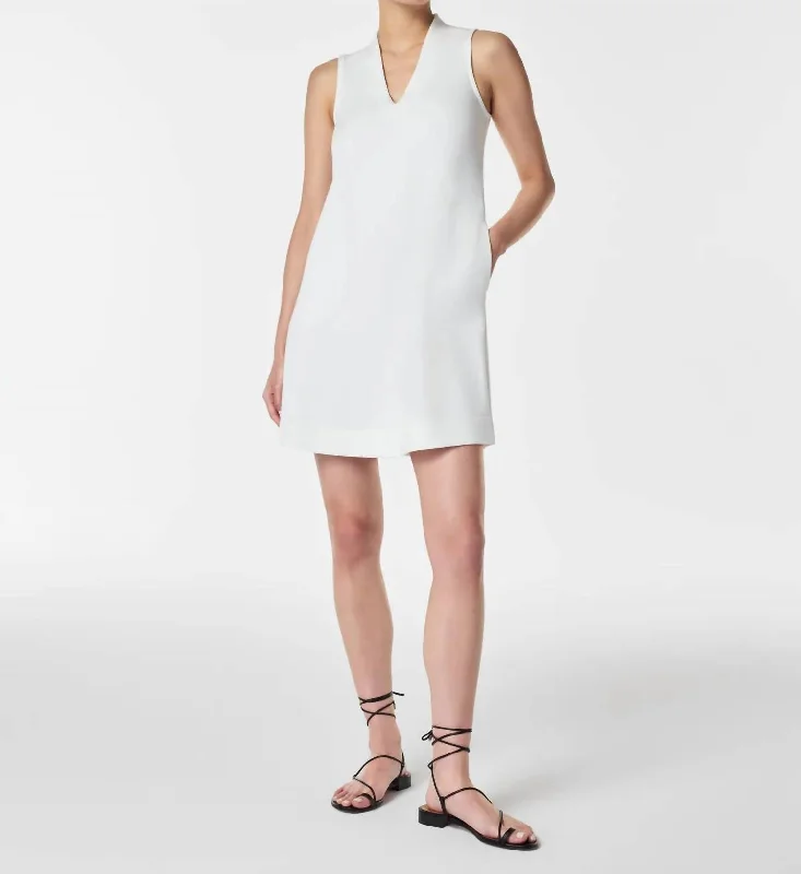 nightclub mini dress-Airessentials Mini Dress In White