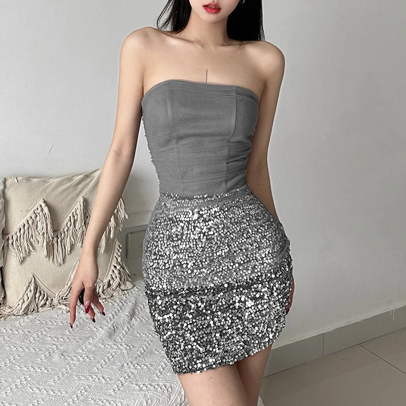 classic mini dress-2023 NEW Arrivals Sexy Mini Dress hot girl style LL-299