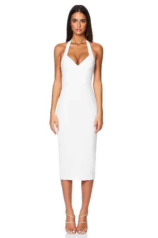 beach vacation midi dress-Nookie Love Affair Midi Dress - White