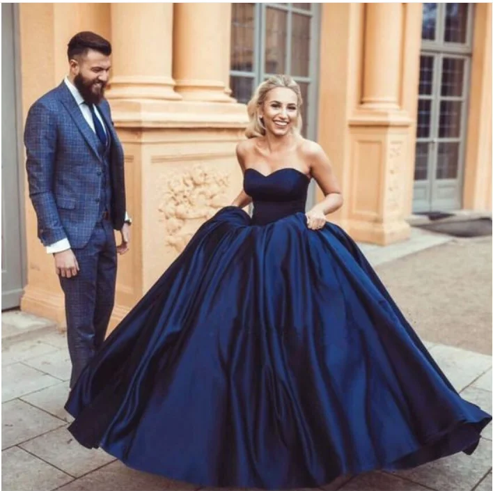 long sleeve evening dress-Sweetheart Ball Gowns Prom Dresses Princess Gowns