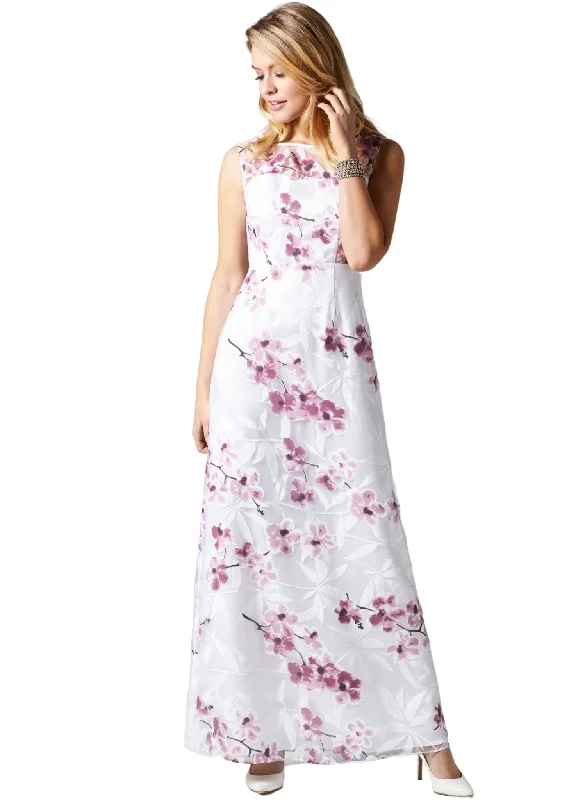 chiffon evening gown-Amy Gown - Cherry Blossom