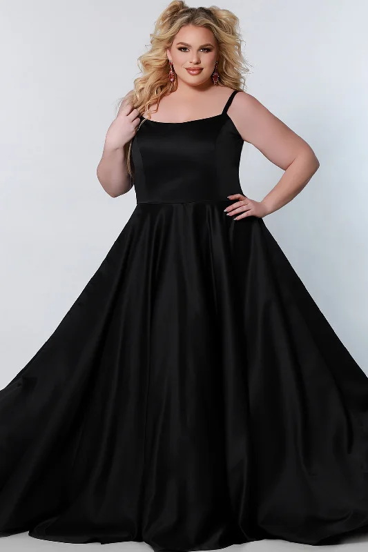 elegant evening dress with train-One More Dance Plus Curvy Formal Dress