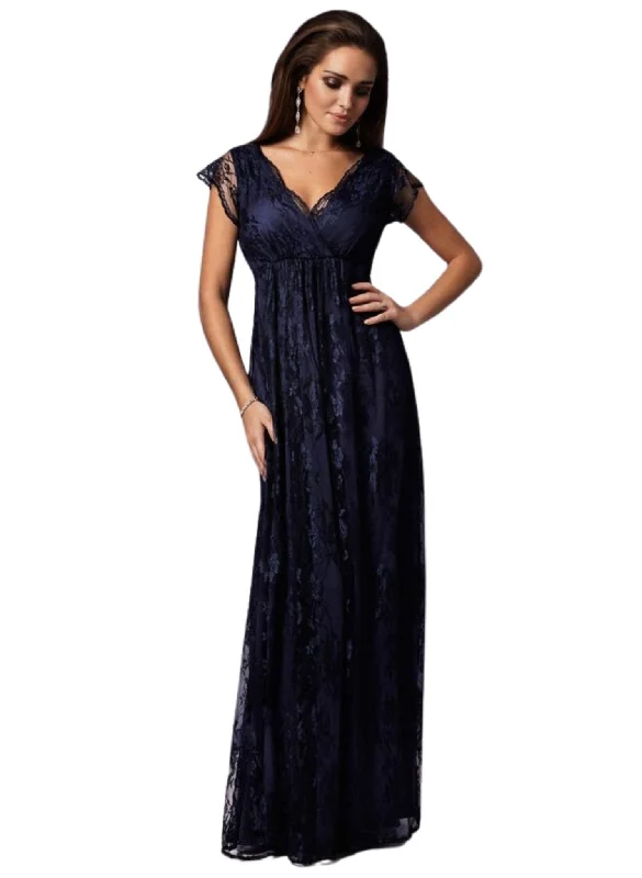 deep V-neck evening dress-Evangeline Gown - Arabian Nights