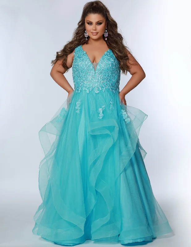 beaded bodice evening dress-Head in the Clouds Prom Dress