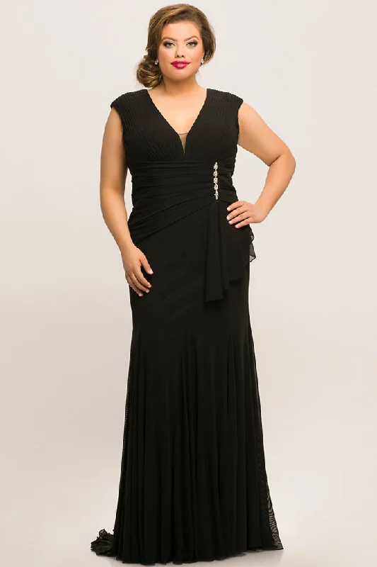 evening dress with ruffles-Shelby Gown Evening Gown